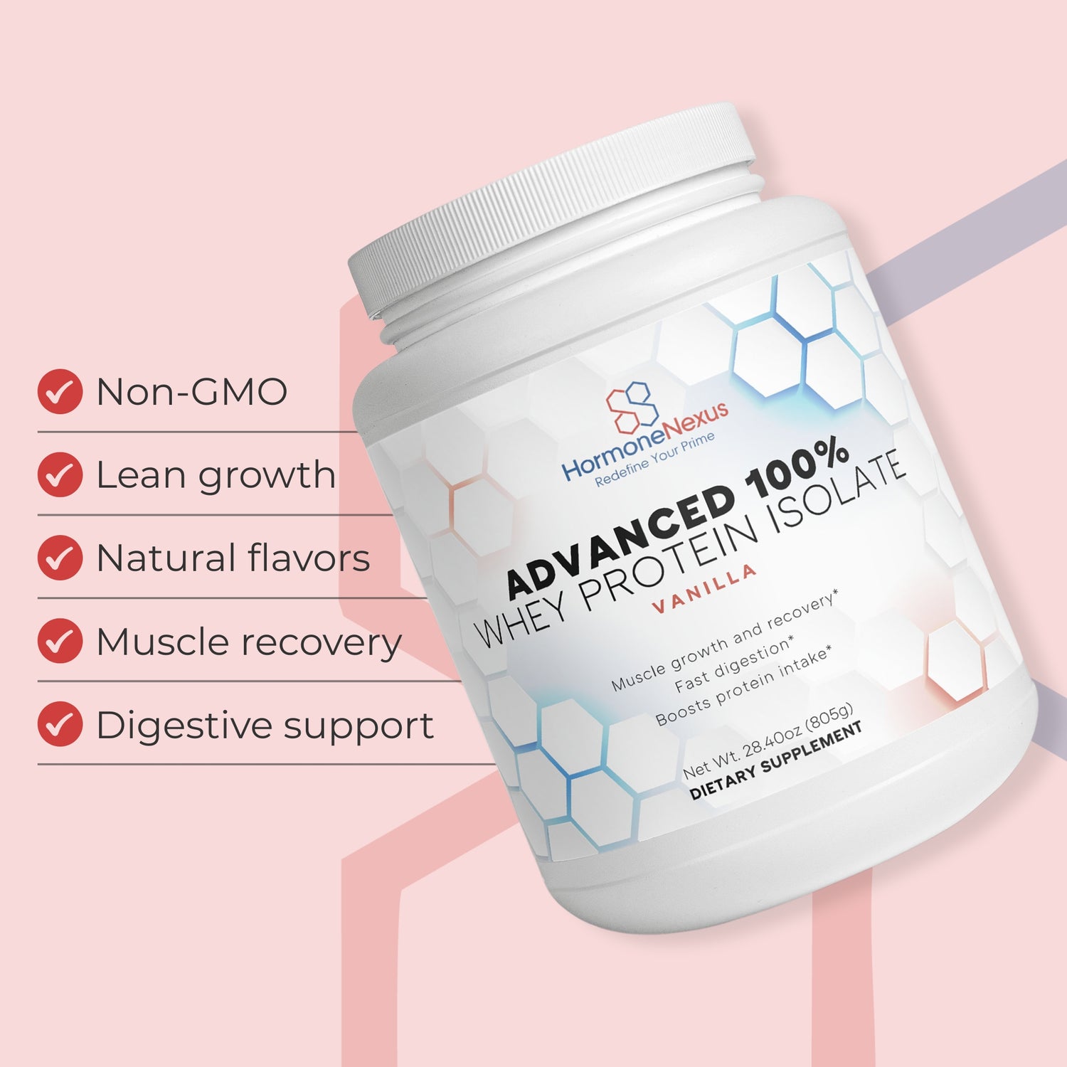 Advanced 100% Whey Protein Isolate (Vanilla)